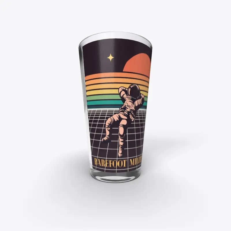 Barefoot Militia spaceman glass