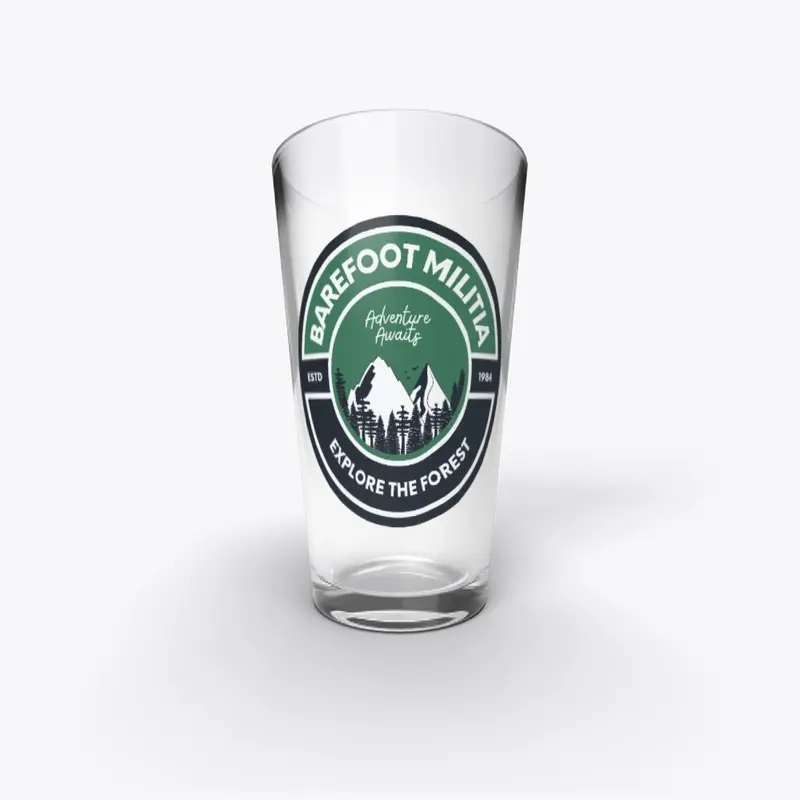 Barefoot Militia Pint Glass